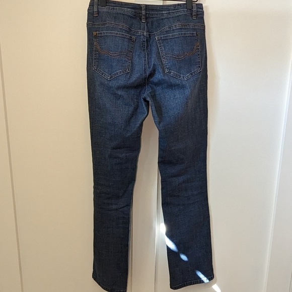 Santana Jeans Women's Size 6/30 Dark Wash Stretch Waist Mid Rise Straight Leg - Picture 6 of 7